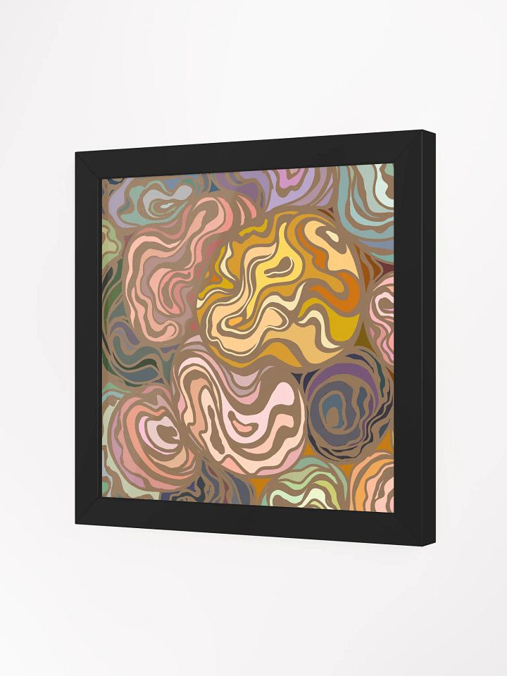 Swirling Topography Framed Poster - Stones No. 1 product image (20)