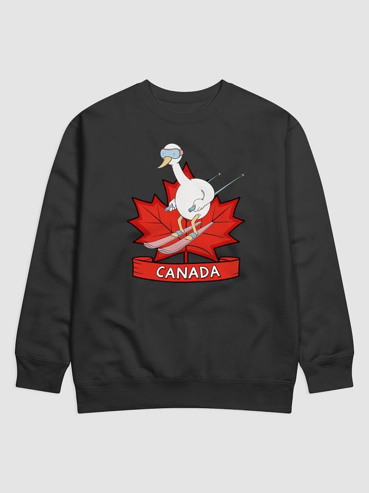 Canadian Skiing Swan Sweatshirt product image (1)