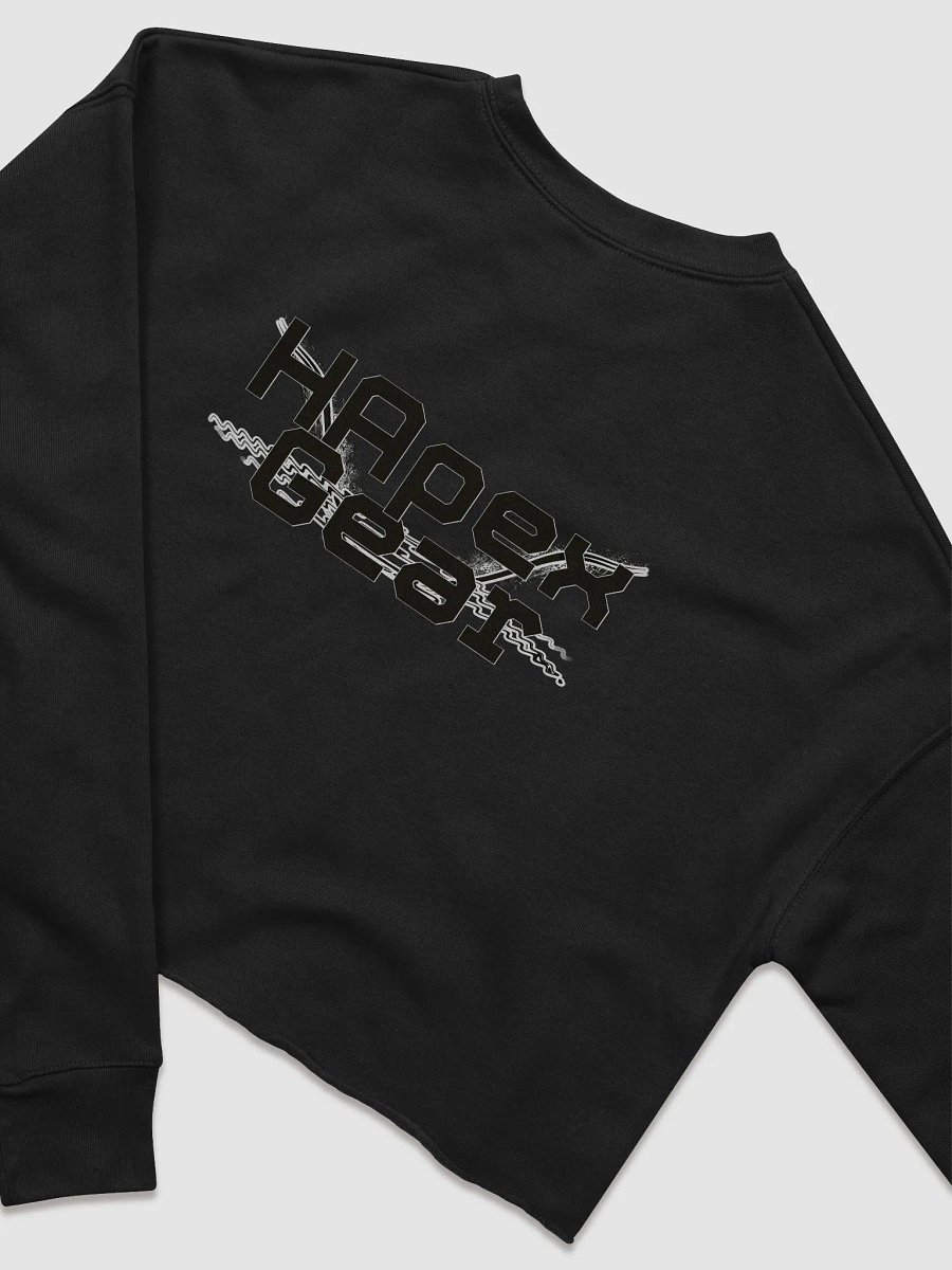 Women's Fleece Crop Sweatshirt - Black HApex Gear Black Logo product image (4)