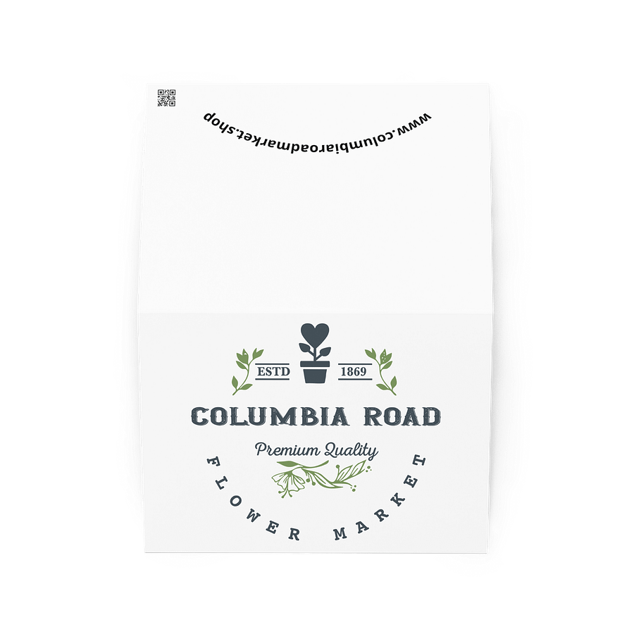 Columbia Road Market Logo Greeting Card product image (2)