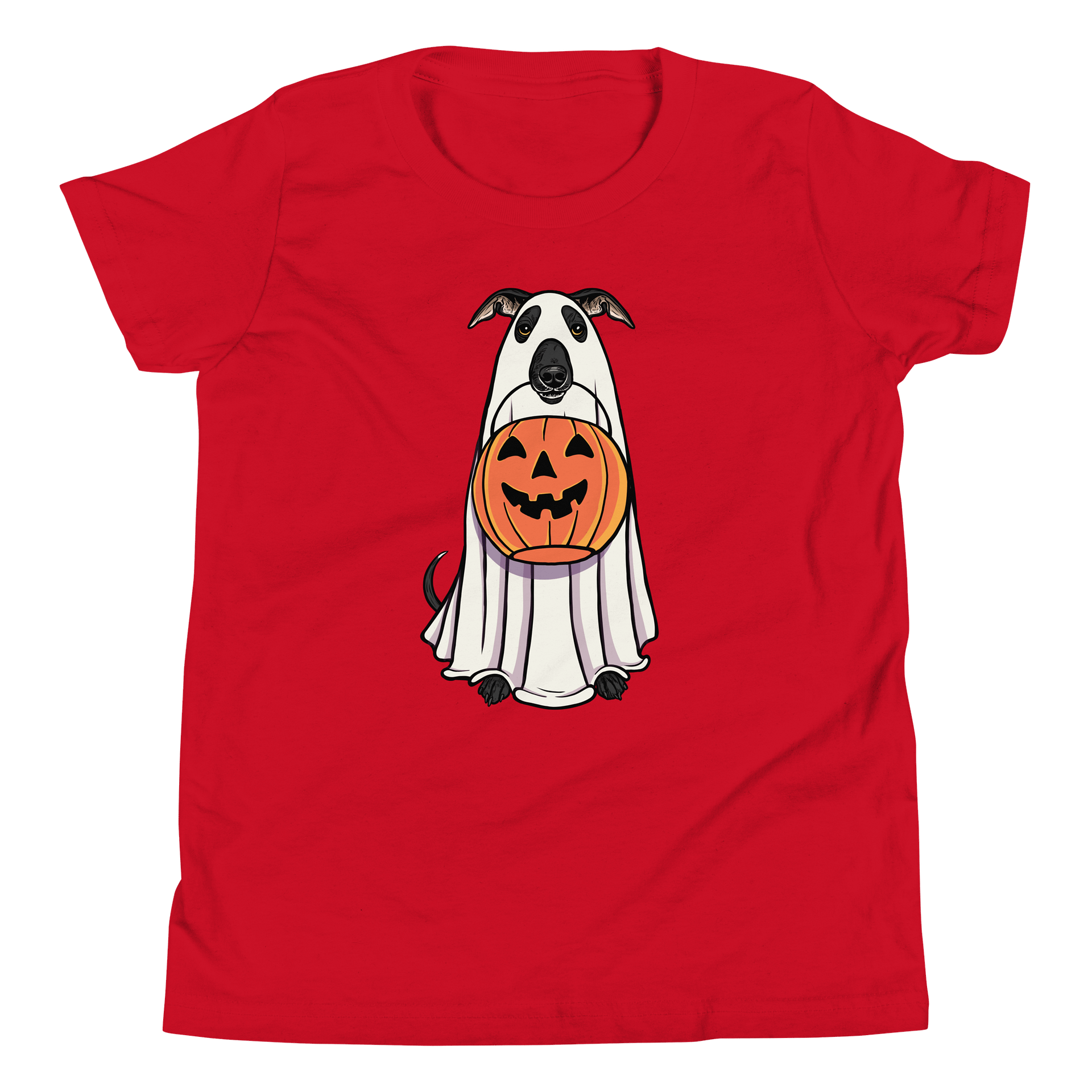 Halloween Italian Greyhound(Black) Youth T-Shirt product image (5)