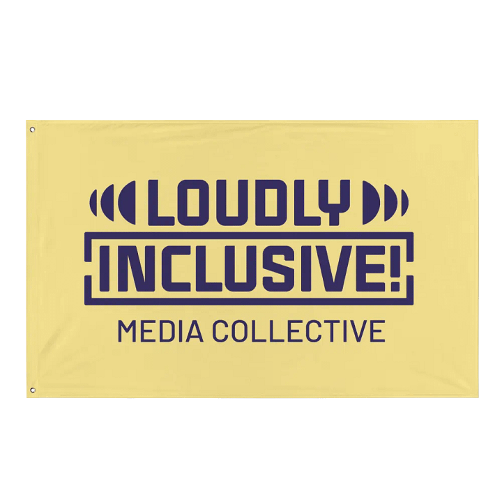 Yellow and Purple Logo Flag product image (1)