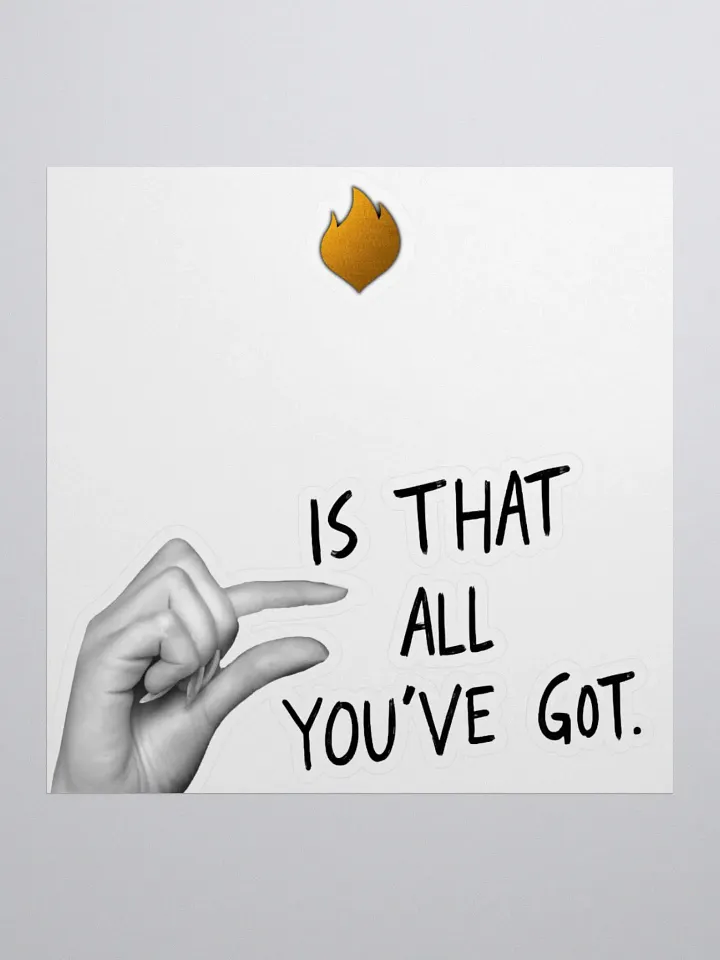 Flaming Gesture Kiss Cut Stickers product image (3)