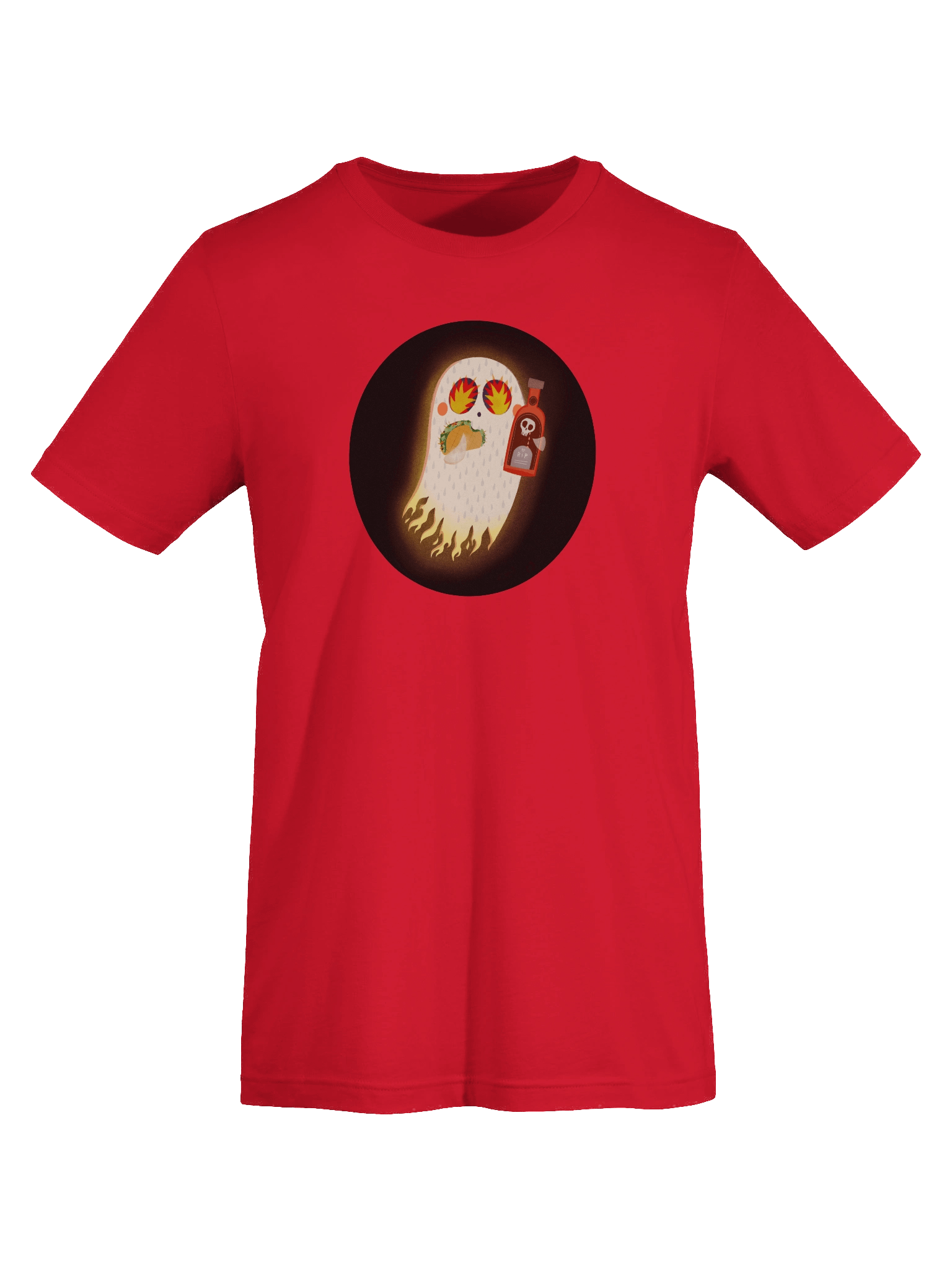 Little Ghost Hot Sauce Taco - T-Shirt product image (5)