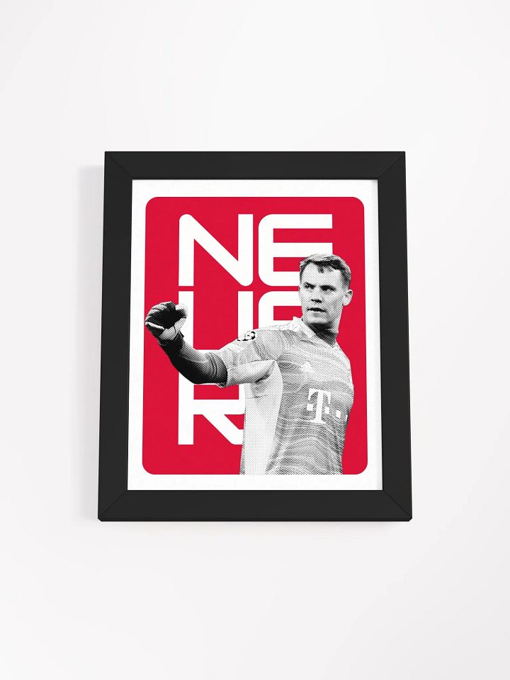 Manuel Neuer BW Bayern Munich Name Art Framed Print product image (2)