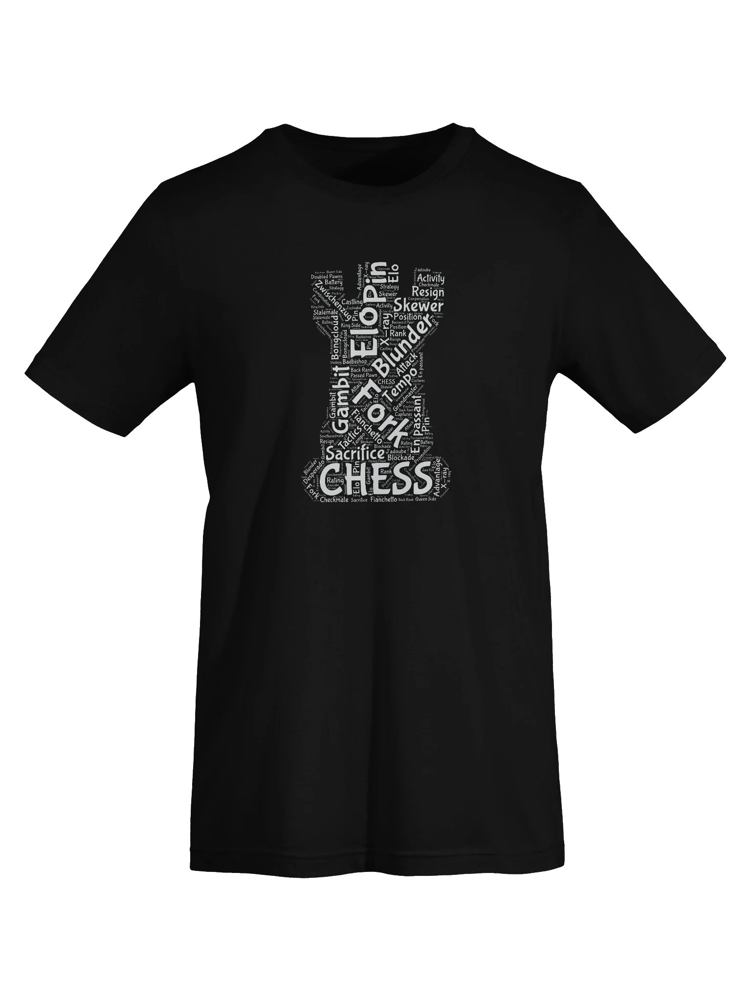 Rook Word Cloud Chess T-shirt product image (4)