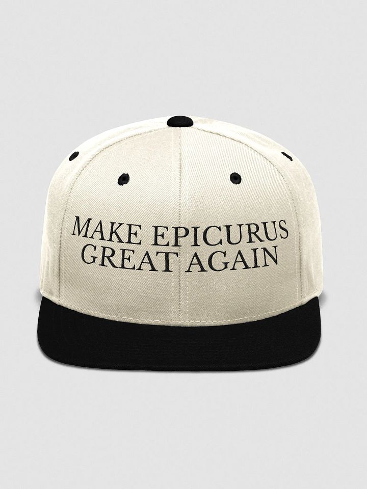 Make Epicurus Great Again Cap (Wool Blend Snapback LIGHT) product image (2)