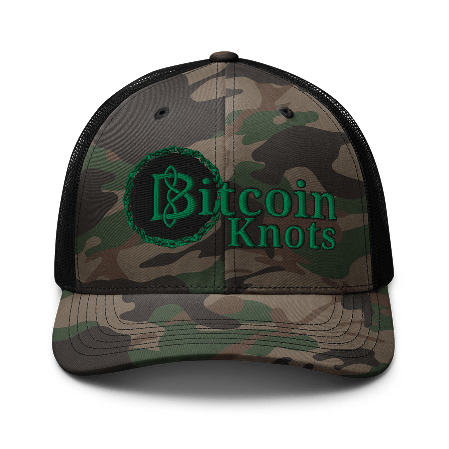 Bitcoin Knots Camo Hat product image (1)