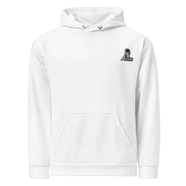 Astro Recycled Unisex Hoodie with Astronaut Design - White product image (1)
