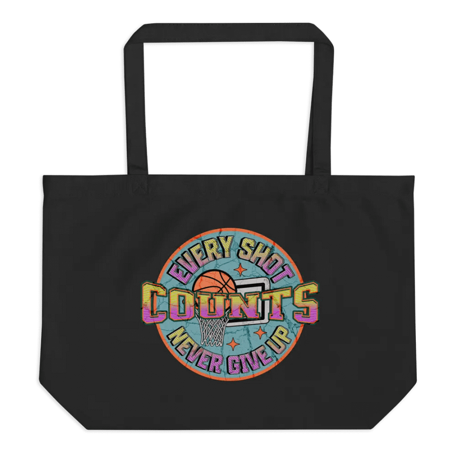 Every Shot Counts Basketball Hoops of Inspiration Tote Bag product image (1)