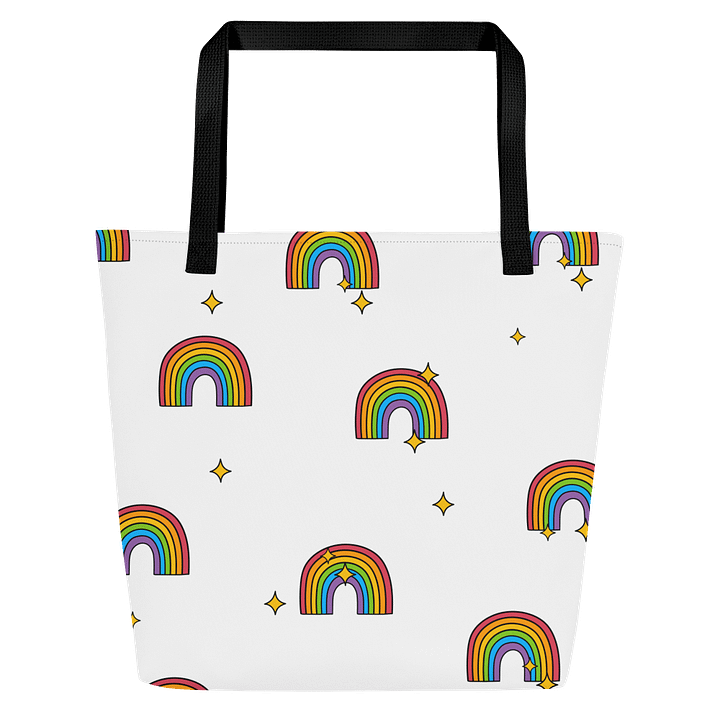 Starry Rainbow Dreams Large Tote Bag product image (1)