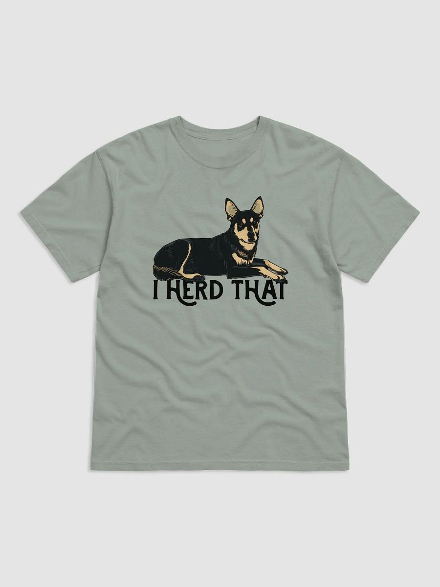 I Herd That T-Shirt | Funny Australian Kelpie (Black) Shirt for Herding Dog Owners product image (4)