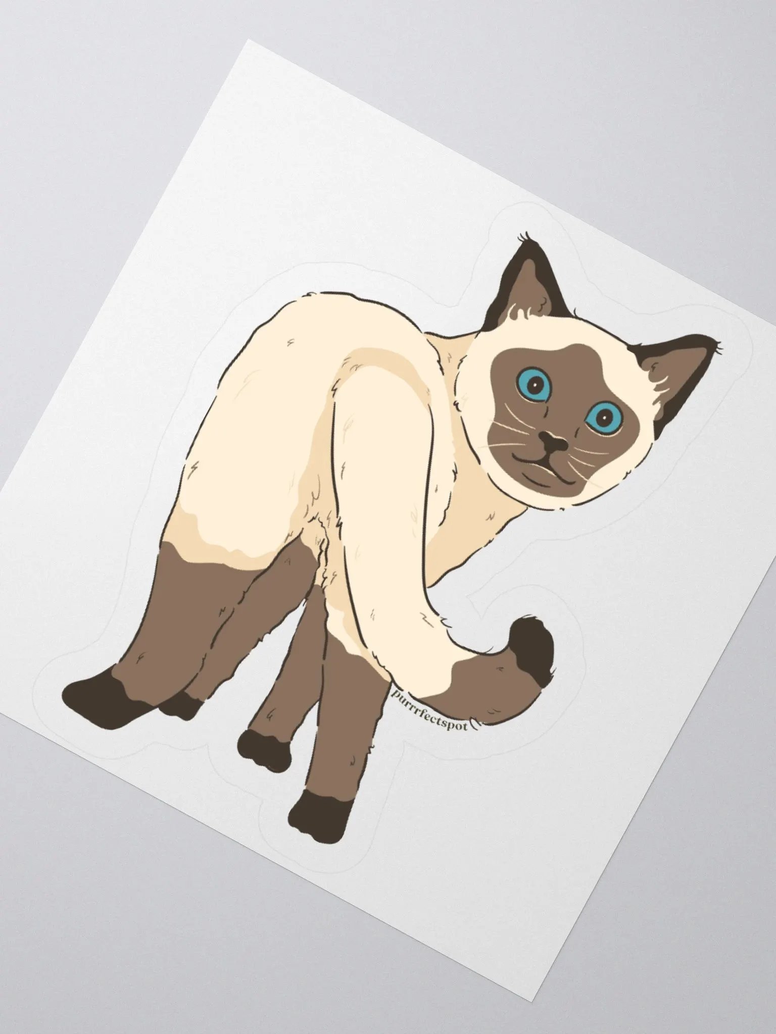 Siamese Cat Kiss Cut Stickers product image (3)