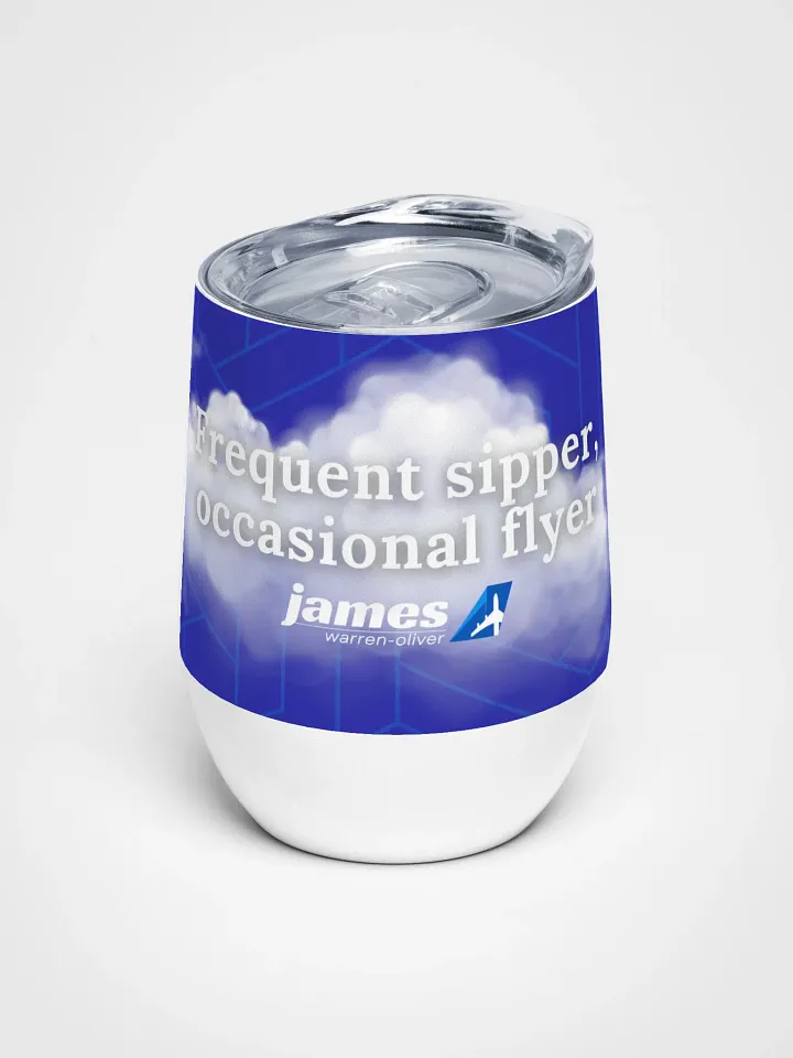 🍷 Frequent Sipper, Occasional Flyer - Traveller’s Wine Tumbler product image (1)
