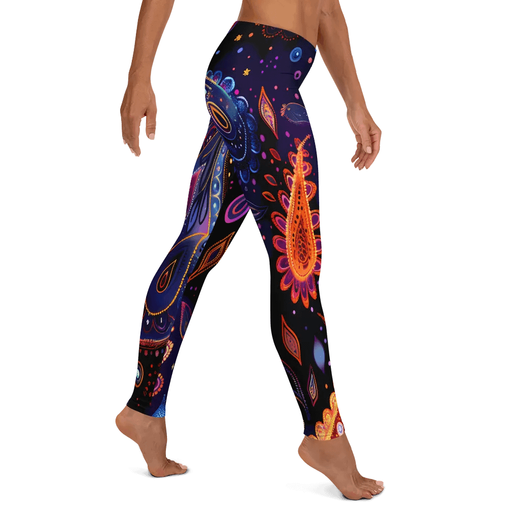 Persian Teardrop Shaped Motif Design Leggings product image (12)