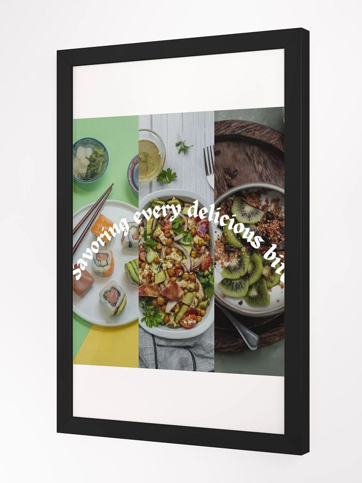 Wall Art Food Collage Framed High-Quality Matte Poster (in) product image (2)