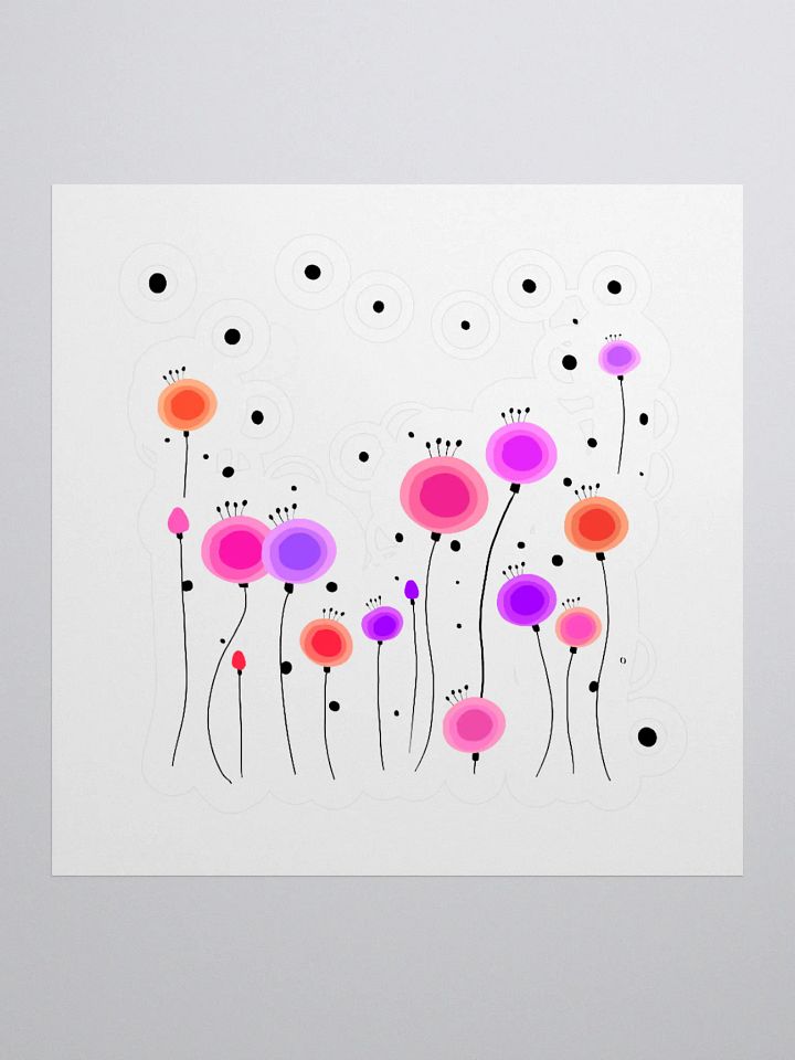 Floral Fusion Kiss Cut Stickers product image (1)