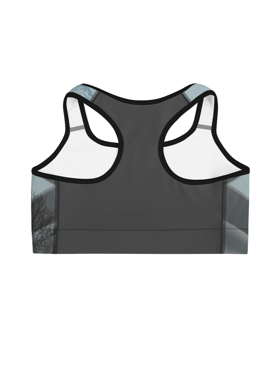 Gray Wood Sports Bra product image (4)