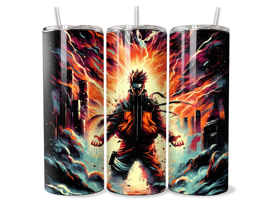 Naruto Uzumaki Inferno Awakening Tumbler - 20oz Stainless Steel product image (1)