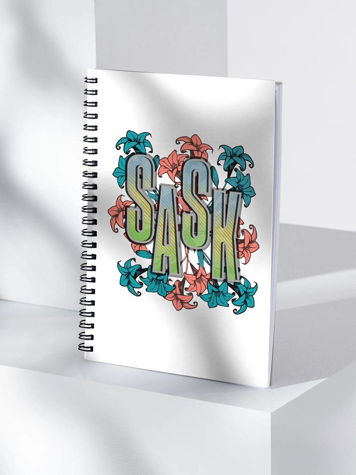 Sask Saskatoon Saskatchewan Floral Bliss Spiral Notebook product image (1)