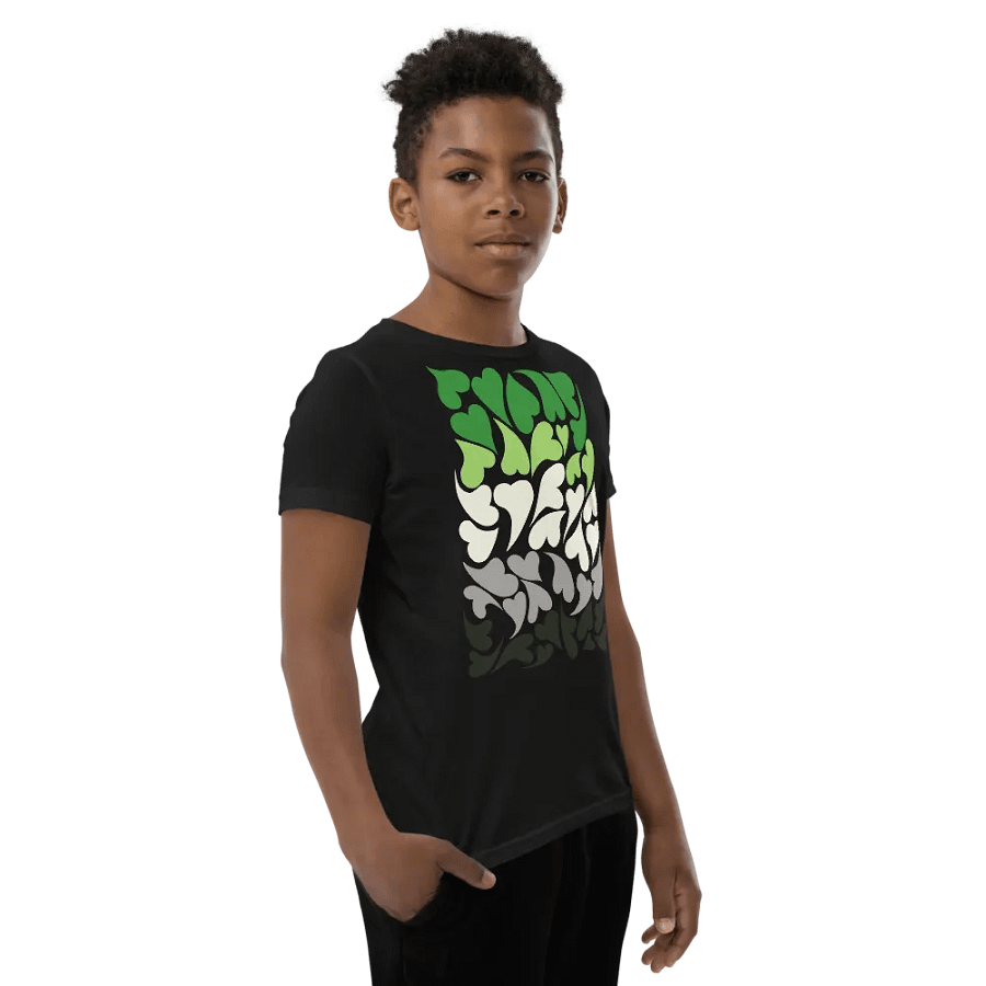 Nestled PRIDE Aromantic T-shirt (Youth) product image (12)