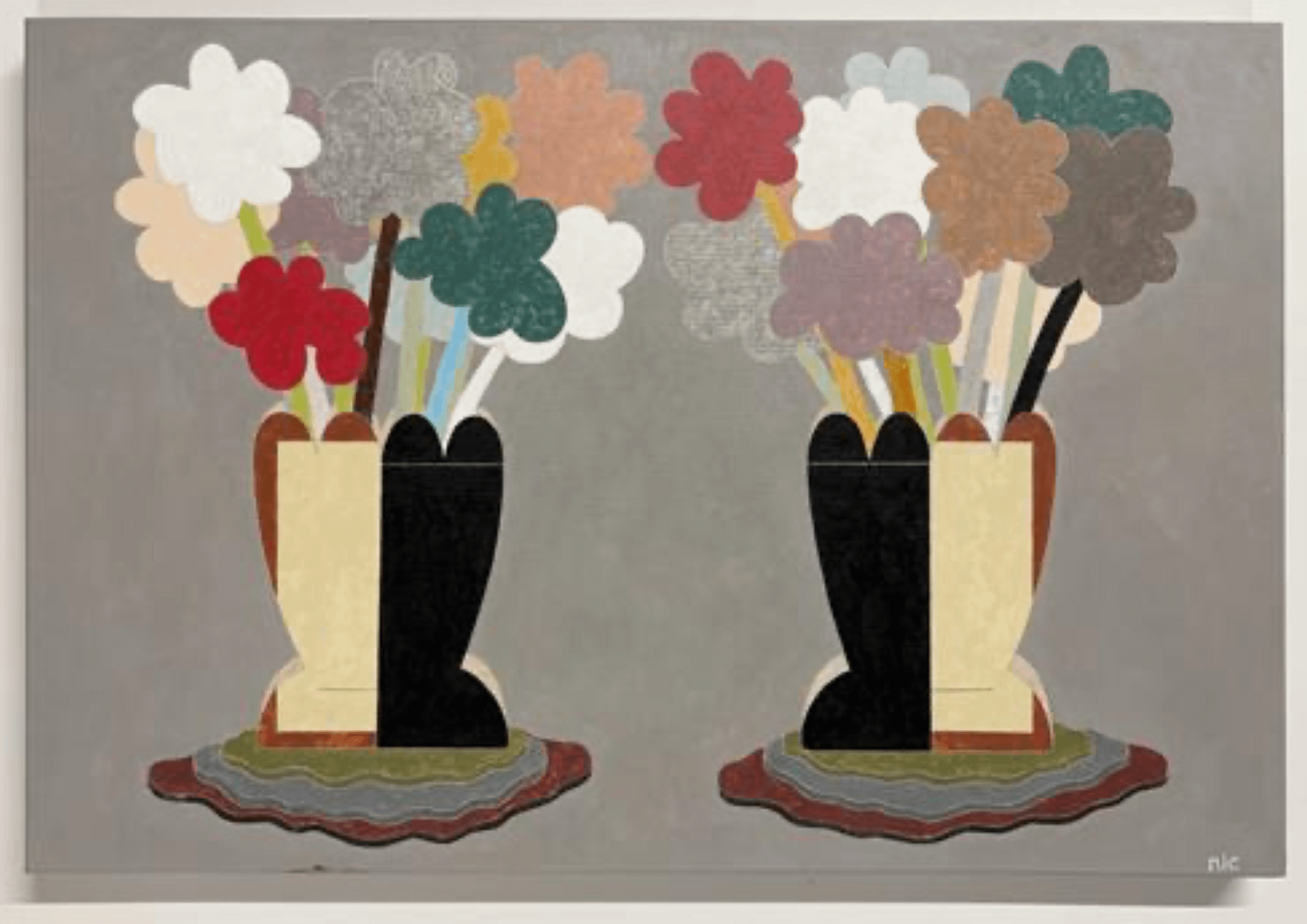 Two Flowers (circa 2022) (20" x 30") Unframed Original product image (1)