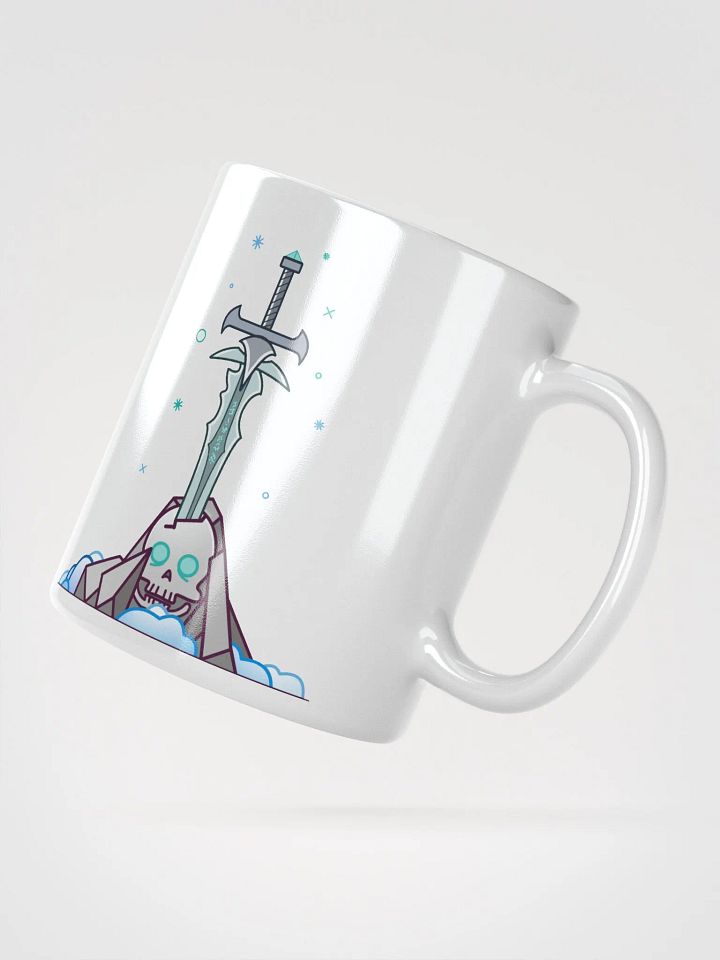 Sword in the Skull - Lich Variation - White Glossy Mug product image (2)