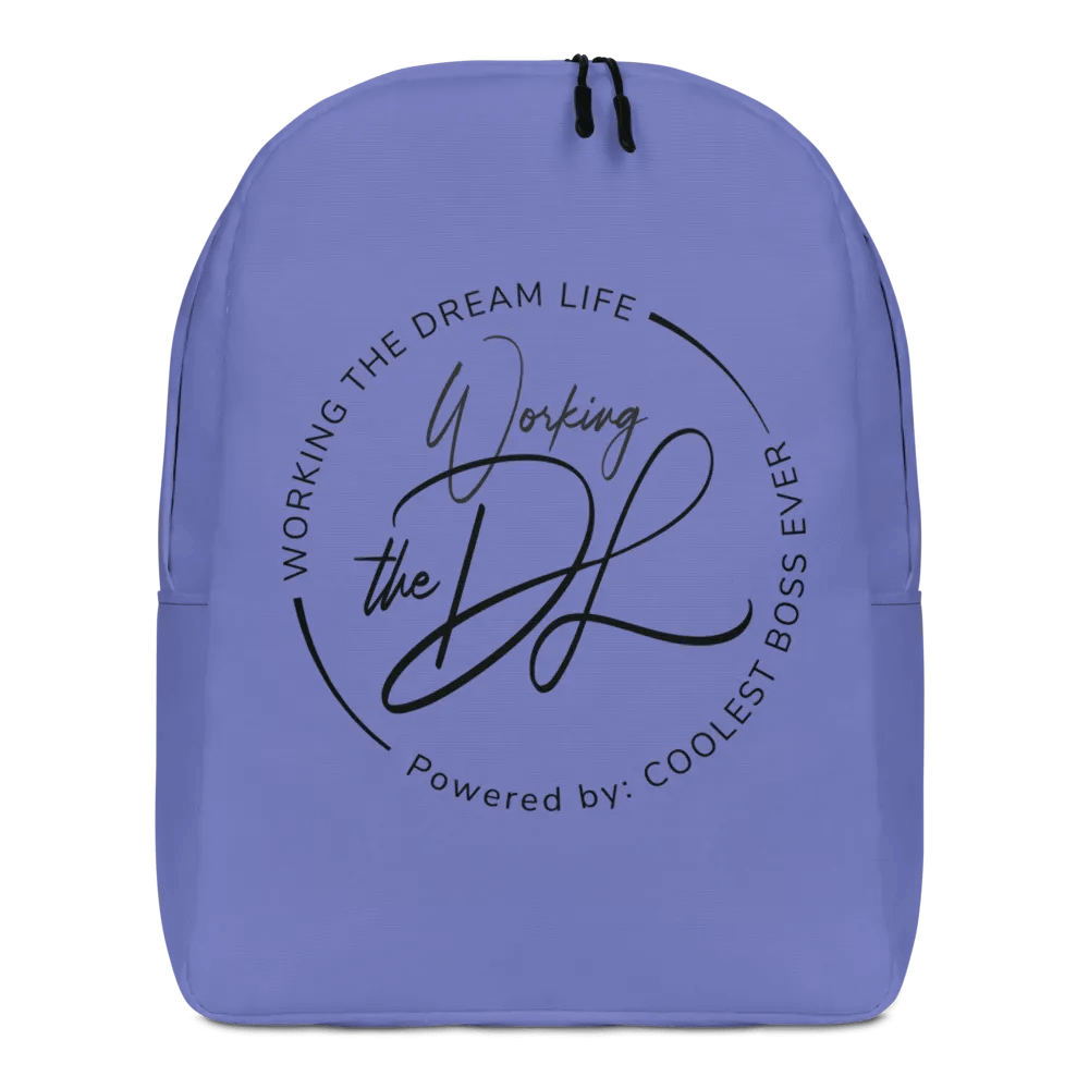 Work the Dream Life – Purple Minimalist All-Over Print Backpack for Work, Travel & Everyday Use product image (1)