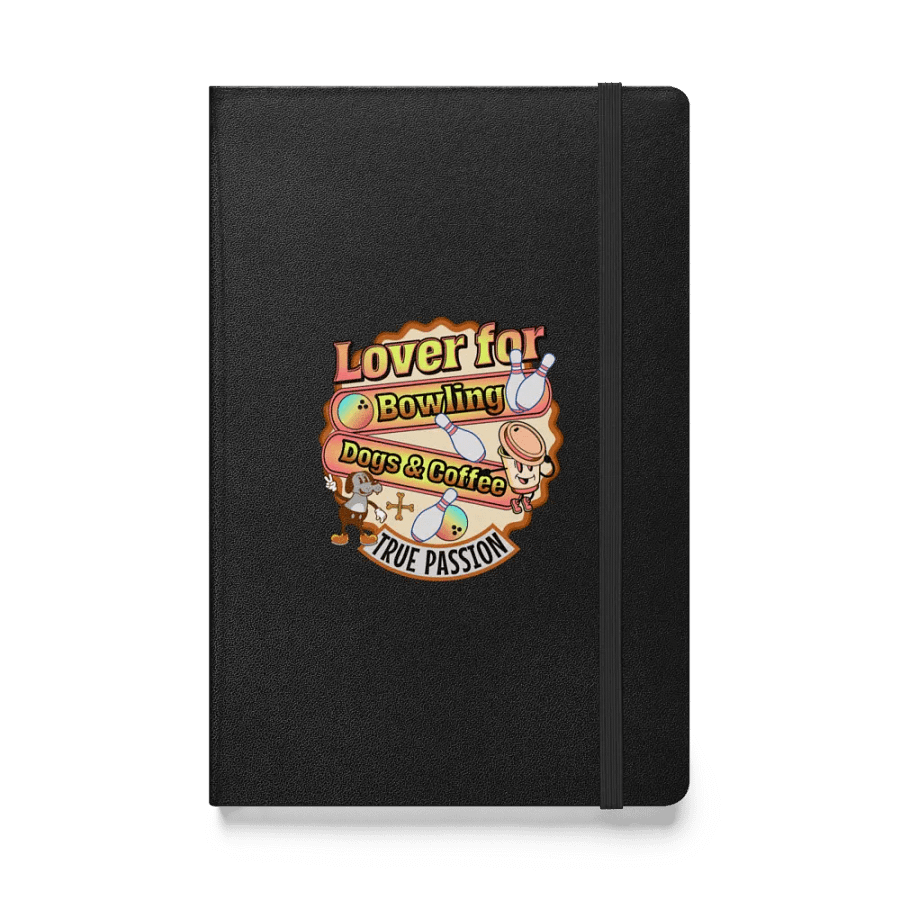 Lover For Dogs Coffee Bowling Playful Passions Hardcover Notebook product image (1)