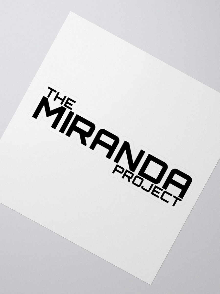 The Miranda Project Black Logo Sticker product image (2)