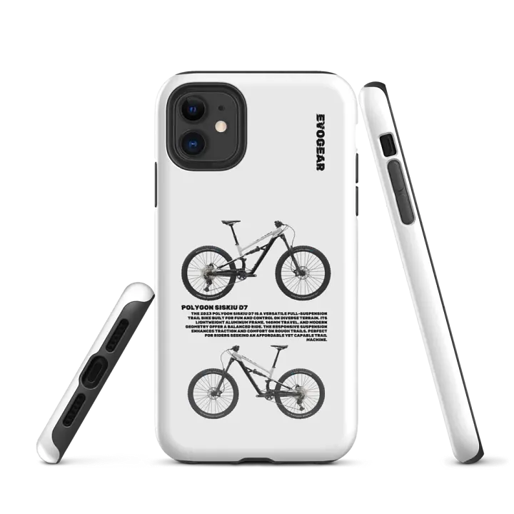 White Polygon Siskiu D7 iPhone Case product image (1)