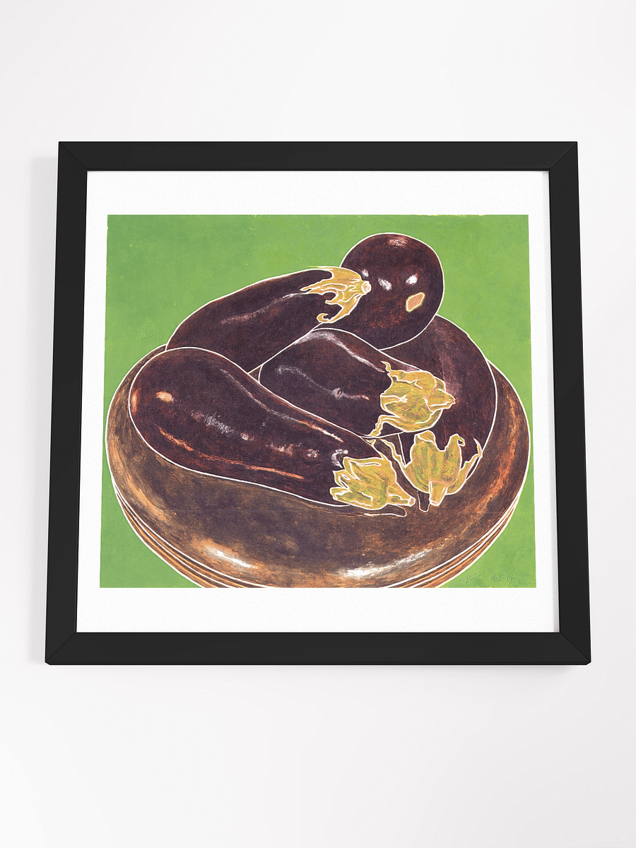Eggplant and Piano Stool 04.02.06 print framed product image (4)