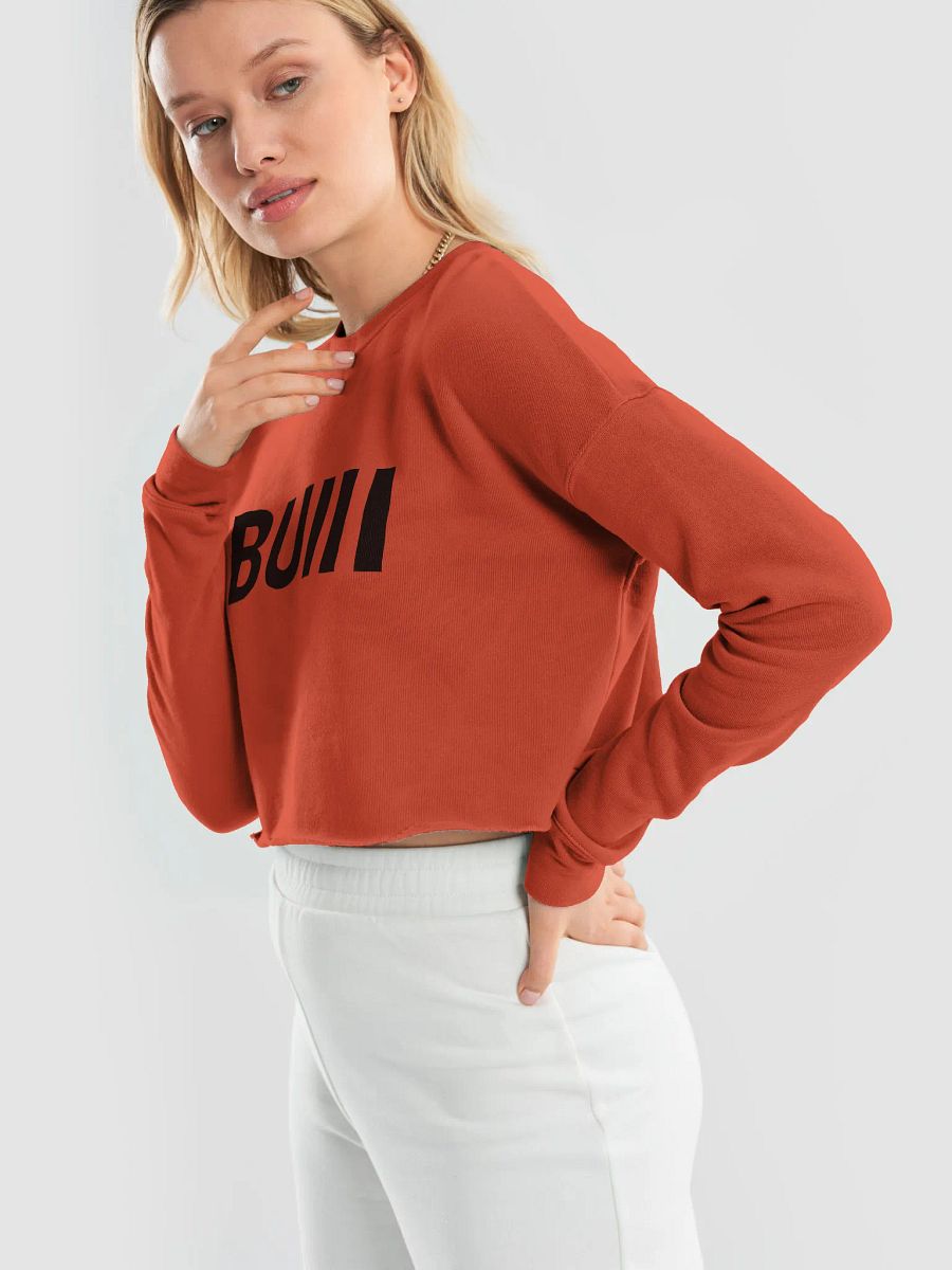 BUIII Originals Logo Women's Fleece Crop Sweatshirt product image (7)