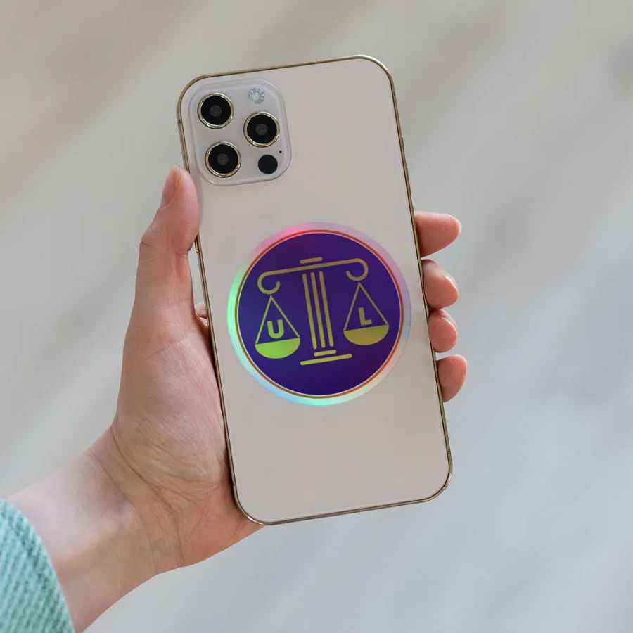 Uncivil Big Logo Holographic Sticker product image (6)