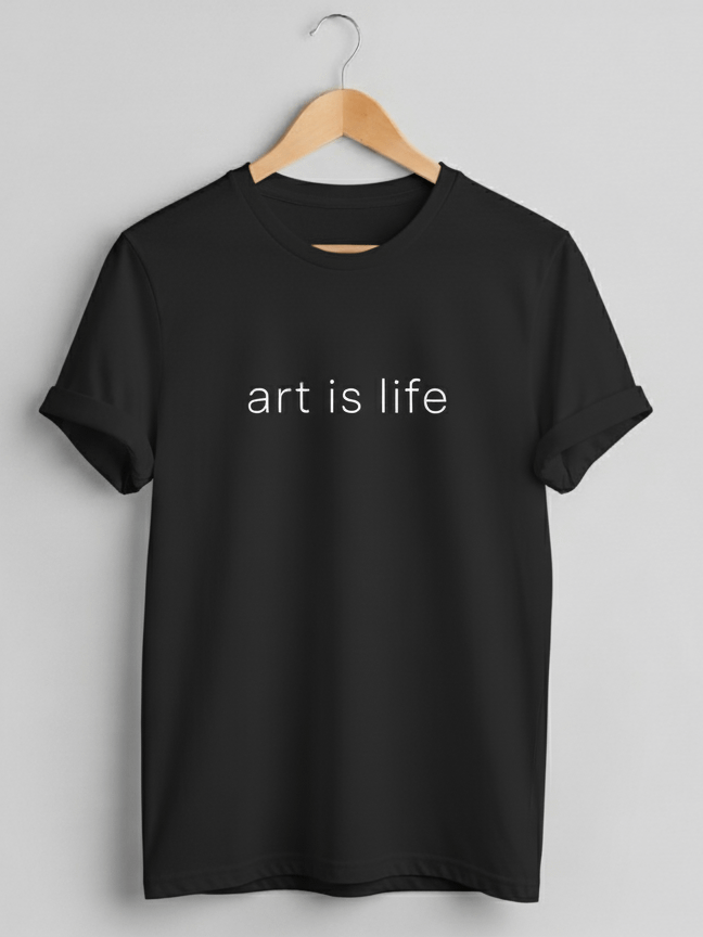 Art Is Life Unisex T-Shirt - Black product image (1)