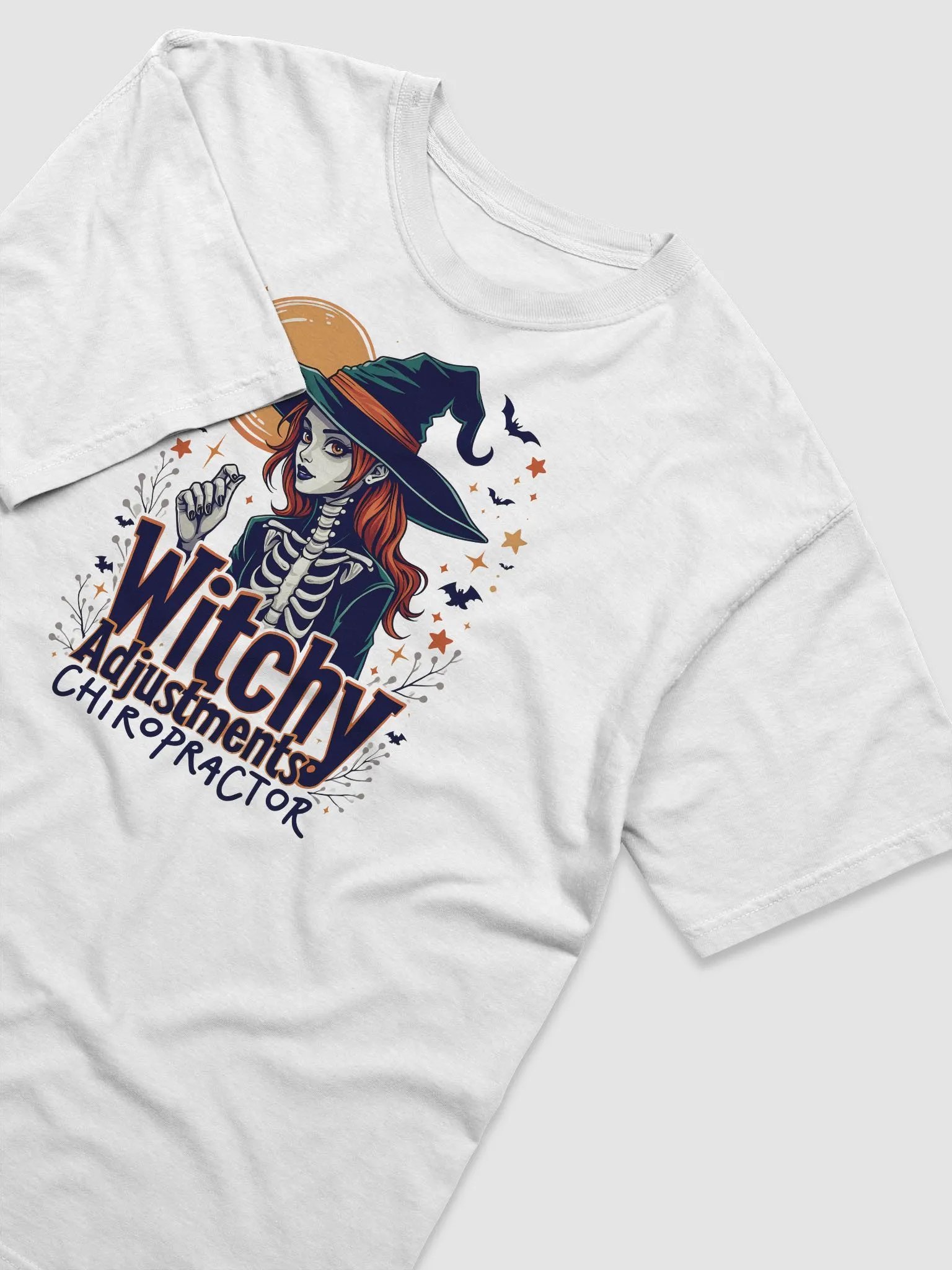 Witchy Adjustments Chiropractor Cotton T-Shirt product image (3)