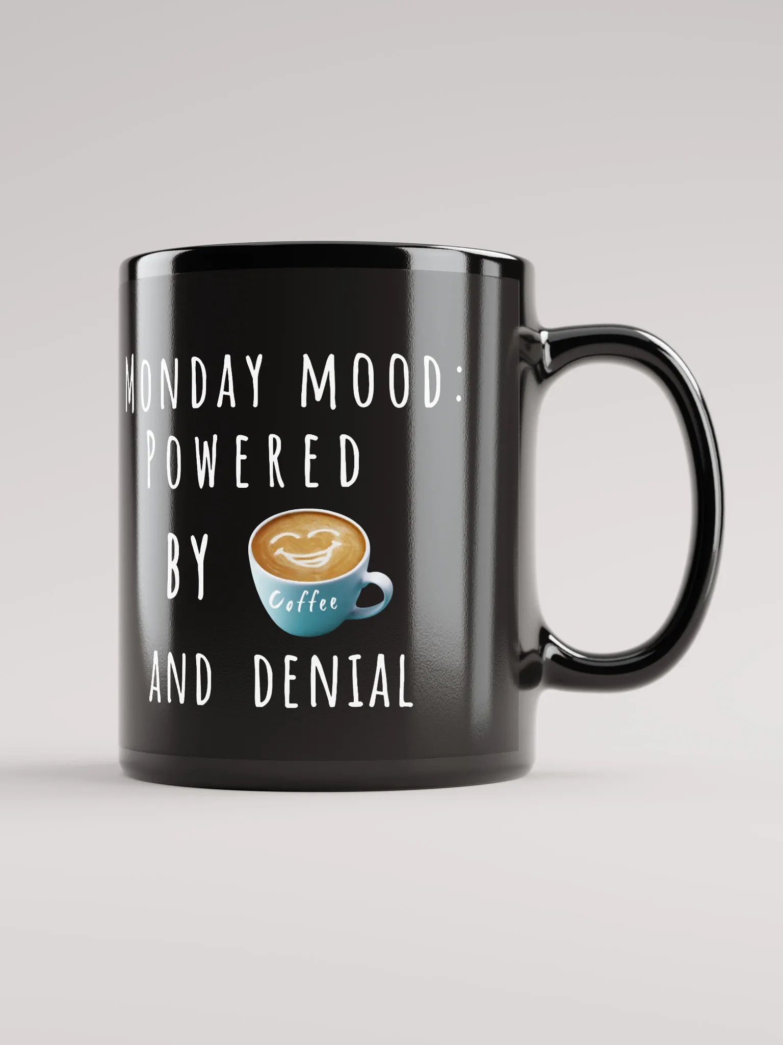 Funny Monday Mood Coffee black glossy Mug product image (1)