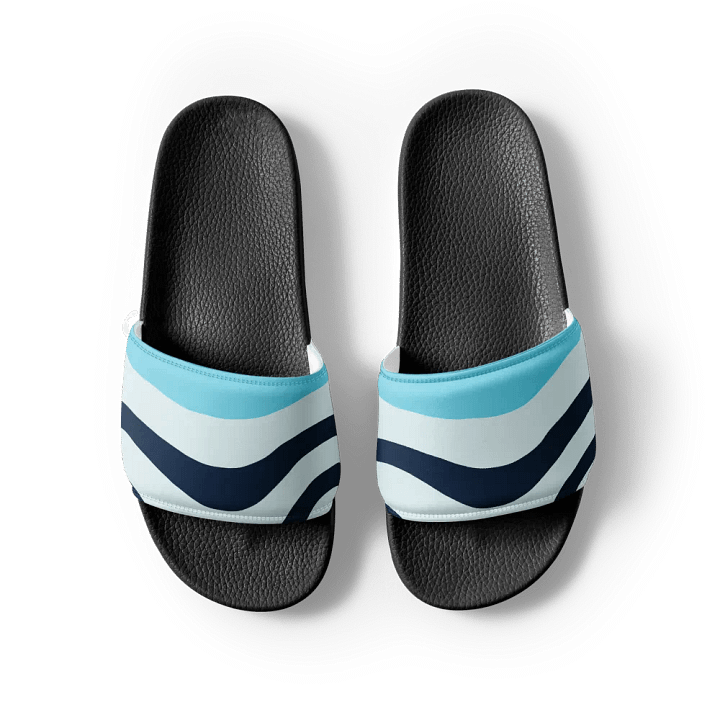 Blue Sunset Waves Women's Slides product image (1)