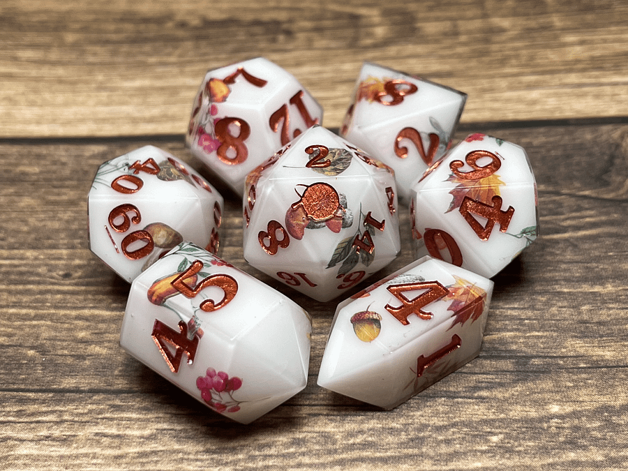 "Autumn Breeze" 7PC Dice Set product image (1)