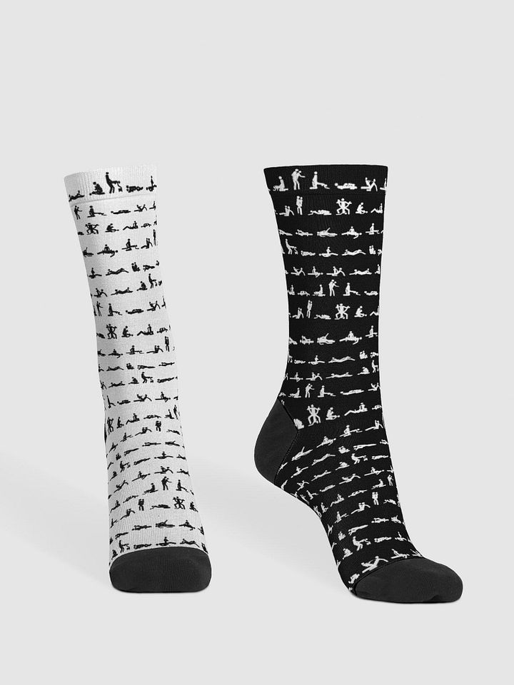 48 Ways to Sunshine B&W | Premium Sustainable Crew Socks product image (1)