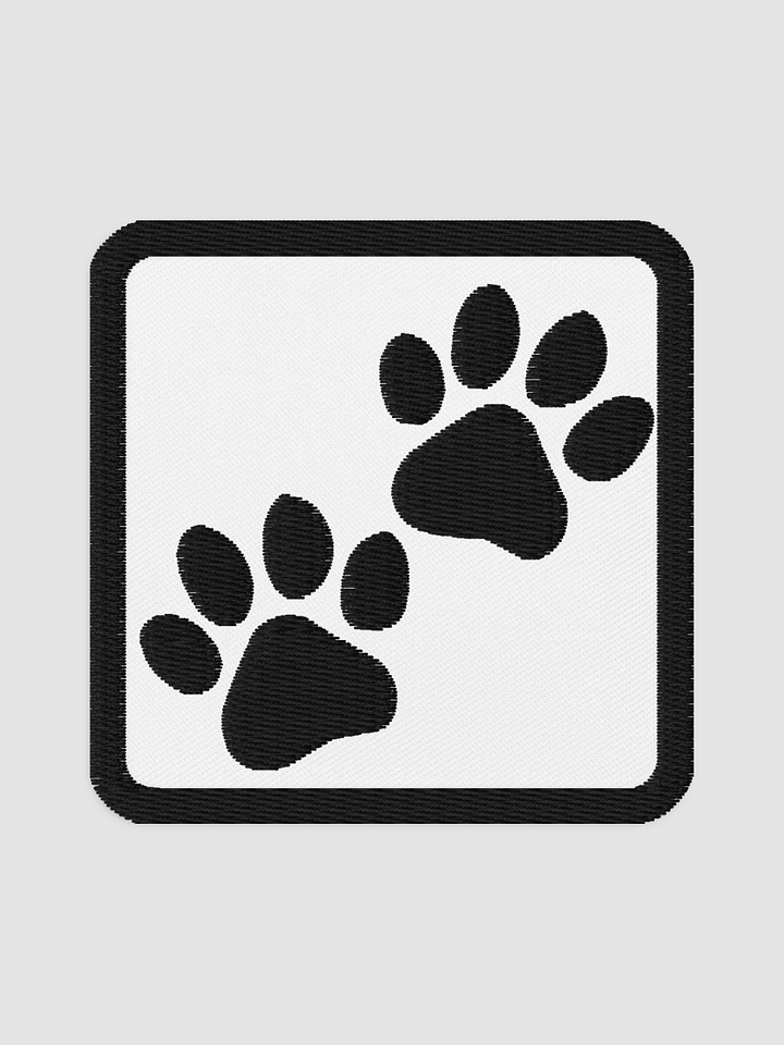 White Embroidered Patch - Square 3″×3″ product image (1)