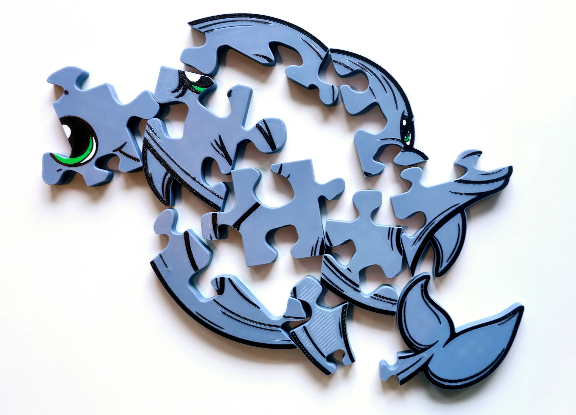 Dolphin 3D Printed Jigsaw Puzzle – Dive into a Splash of Fun! product image (2)