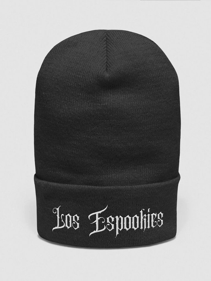 White Font Los Espookies Beanie product image (1)