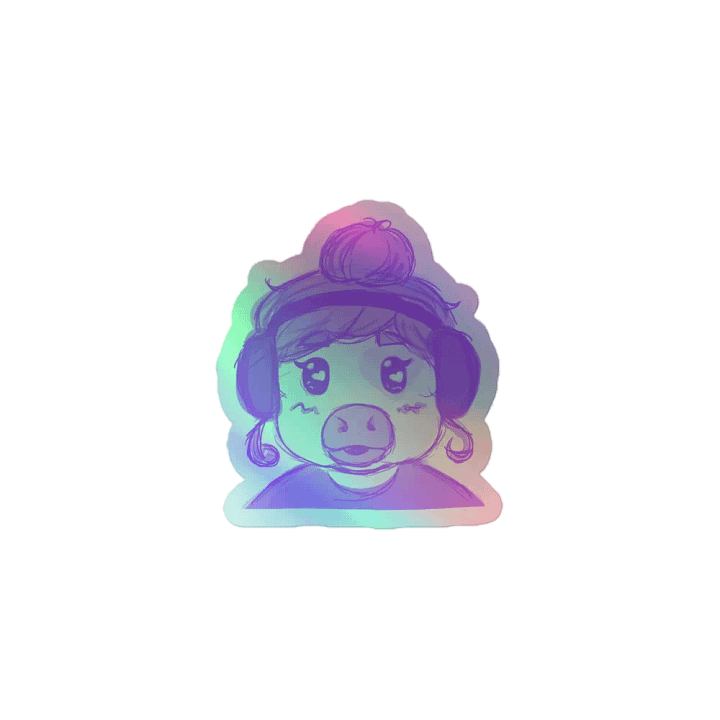 StreamerMoo - Holo Sticker product image (1)