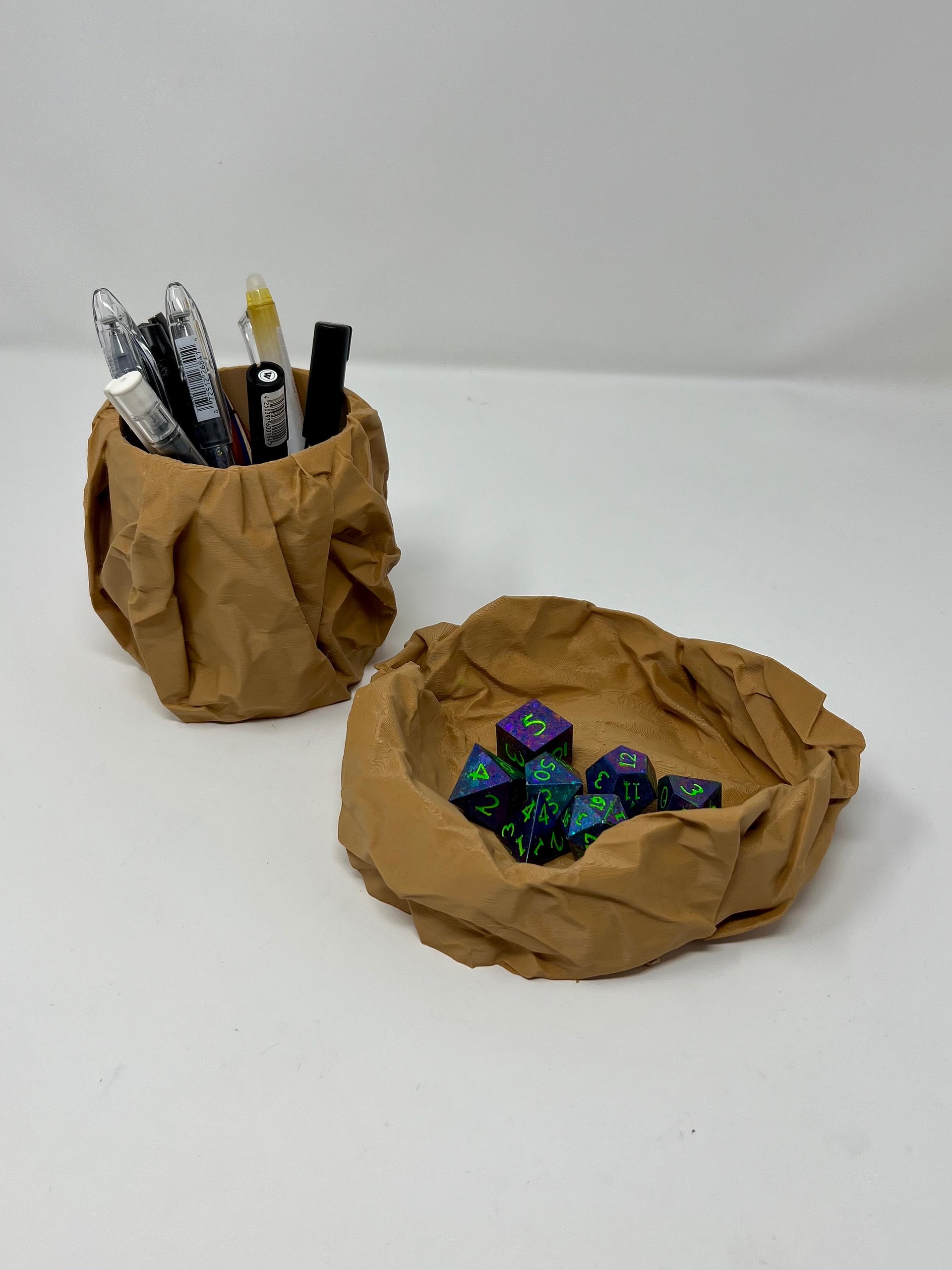 Crumpled Paper Pen Cup (3D Printed) product image (3)