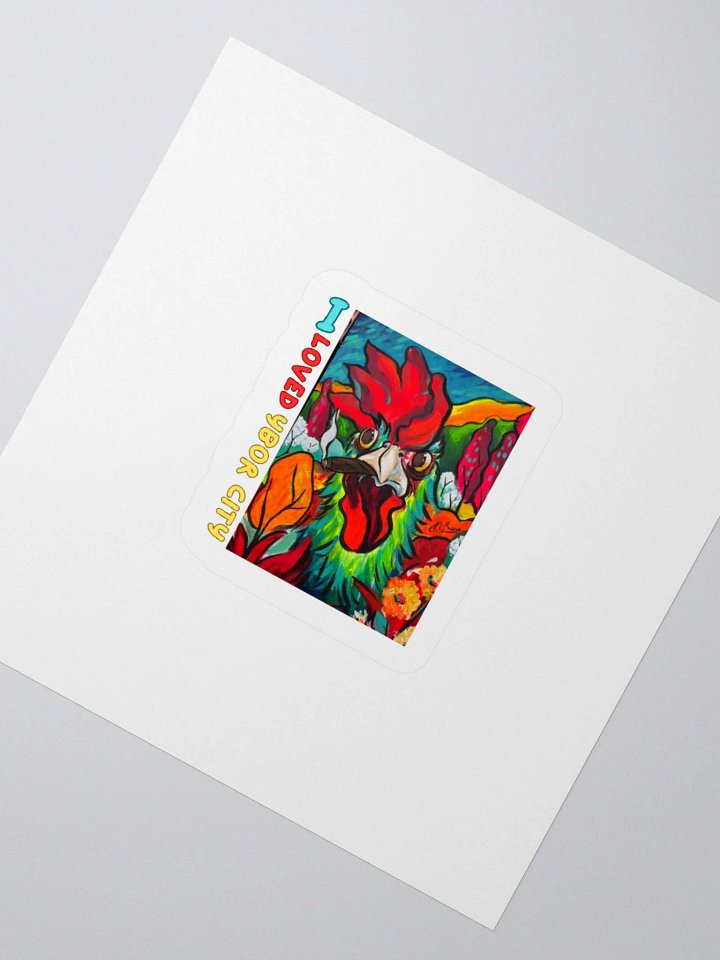 Ybor City Rooster Kiss Cut Stickers product image (7)
