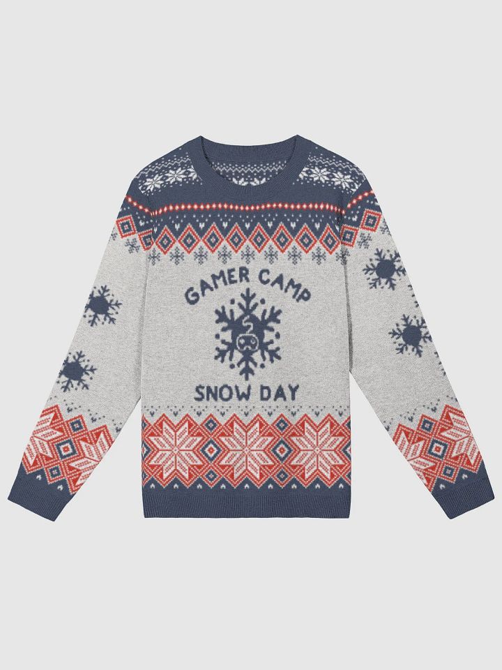 Gamer Camp Snow Day Sweater (Blue) product image (4)
