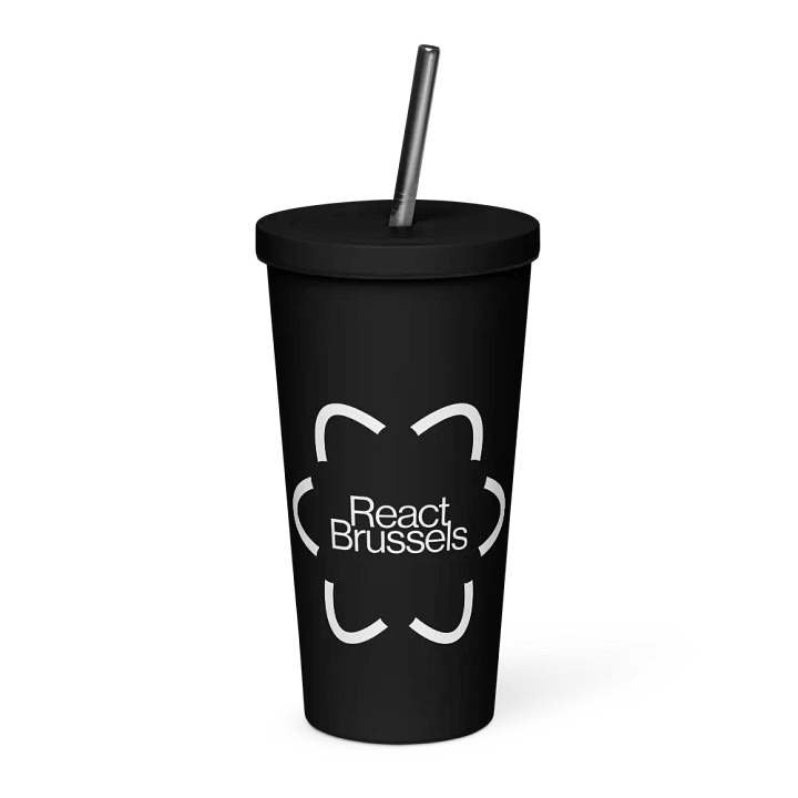 RB Insulated Tumbler with a Straw Black product image (1)