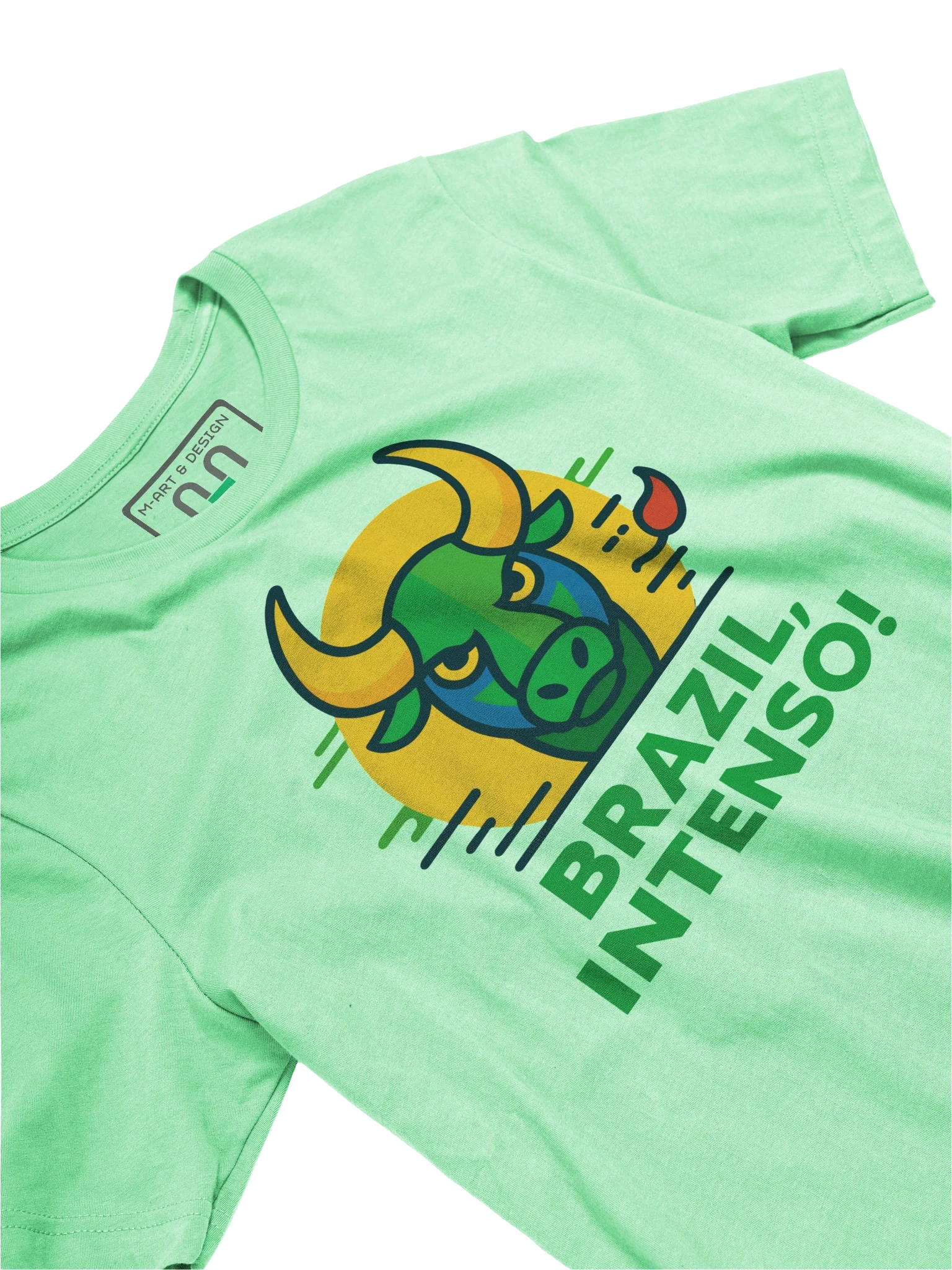 BRAZIL INTENSO! – Spicy Bull Power Tee by – by M-Art & Design product image (75)