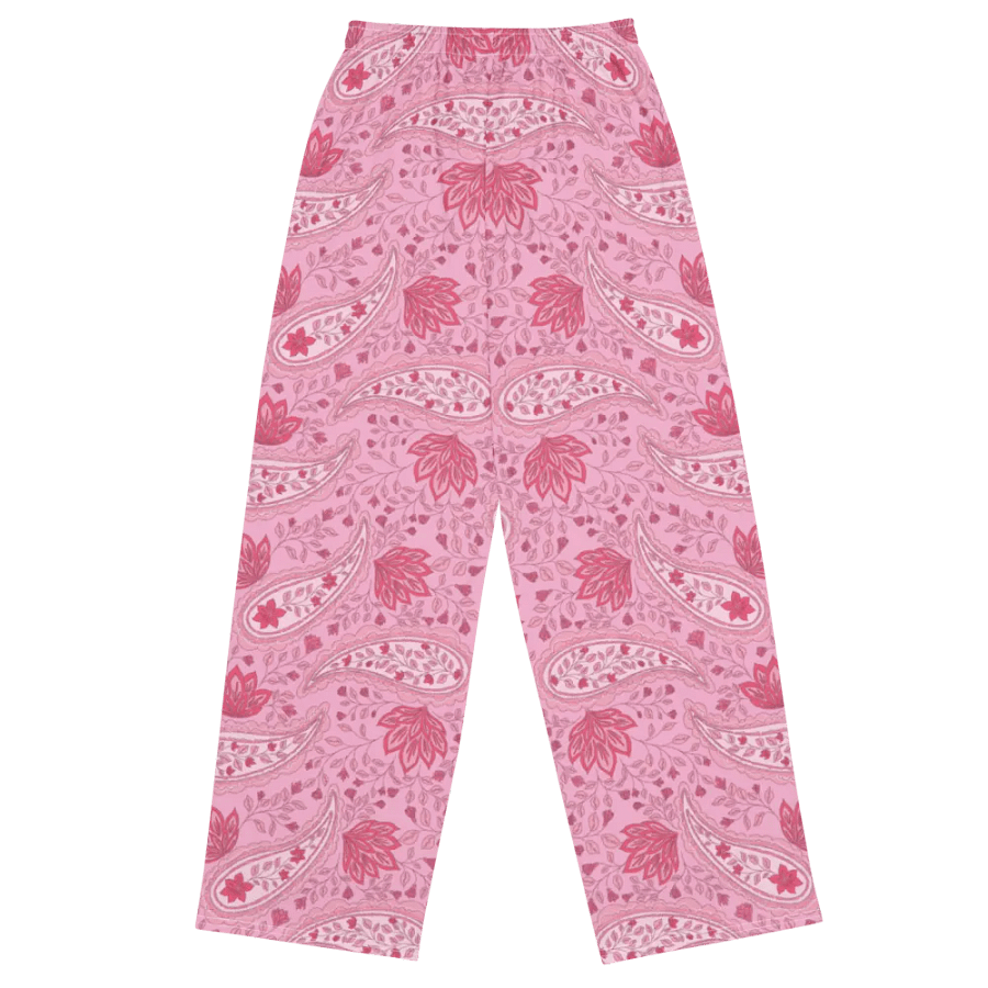 Rosewater Paisley | Unisex Wide-Leg Pants product image (4)